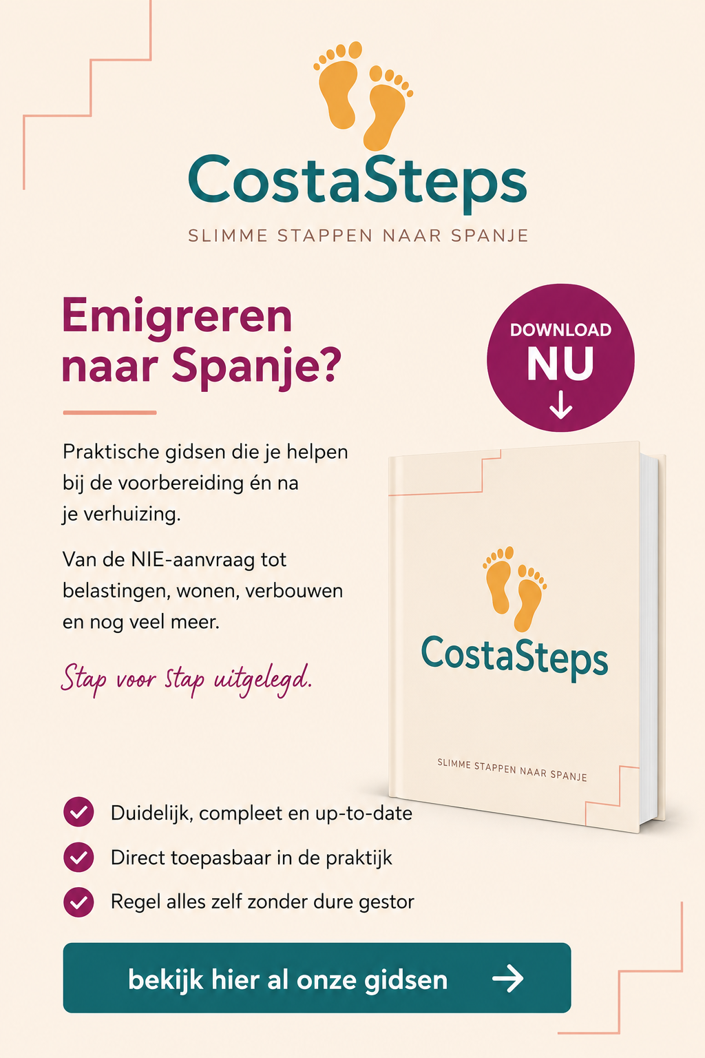 CostaSteps - Praktische gidsen voor emigreren naar Spanje